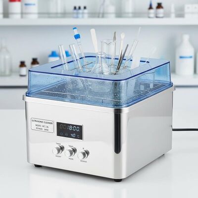 2,8kg Lavatrice a Ultrasuoni da Banco con Consumo Energetico di 180W per la Pulizia di Vetrerie e Strumenti da Laboratorio